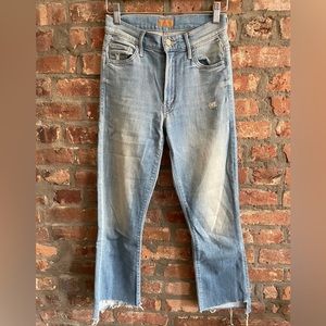 MOTHER denim Insider Crop Step Fray